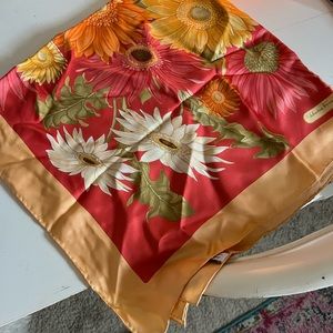 Salavtore Ferragamo print silk scarf